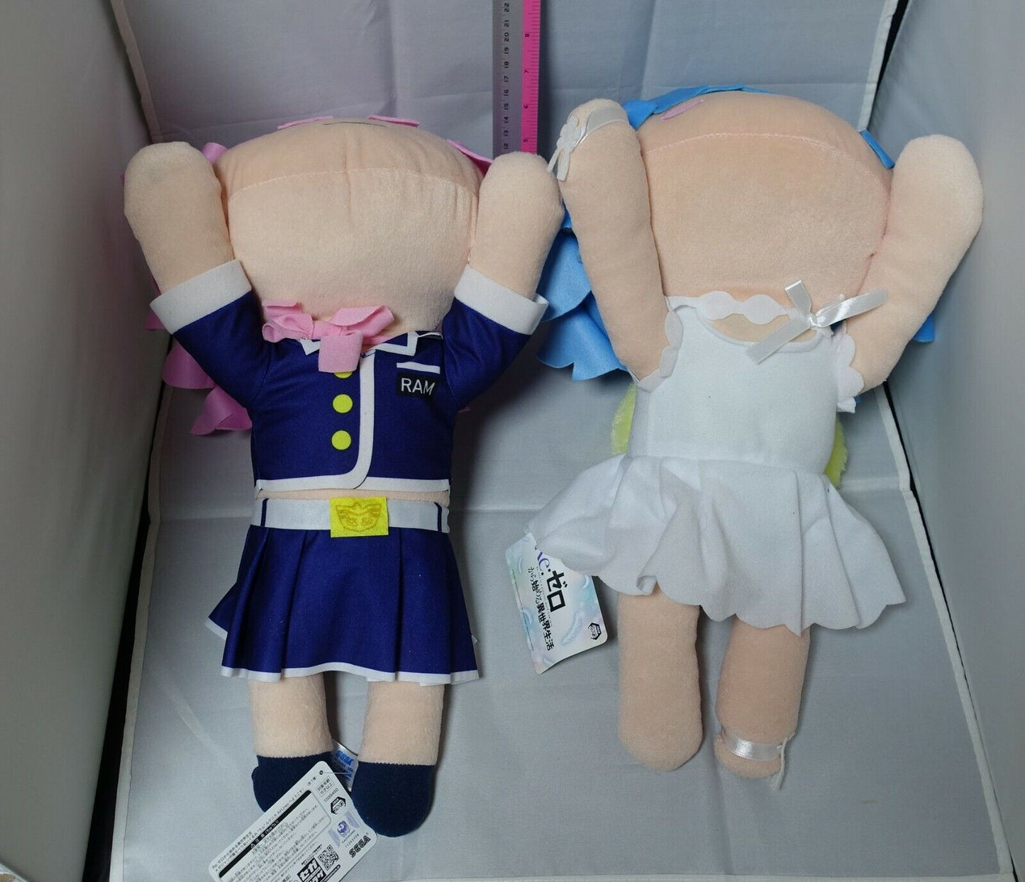 Re:Zero Flight Attendant Ram and Angel Rem Big Plush Doll Plushie Stuffed
