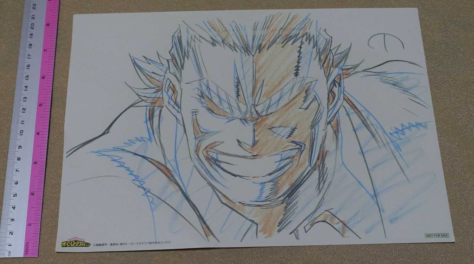My Hero Academia Print Key Frame Art Sheet ALL MIGHT C