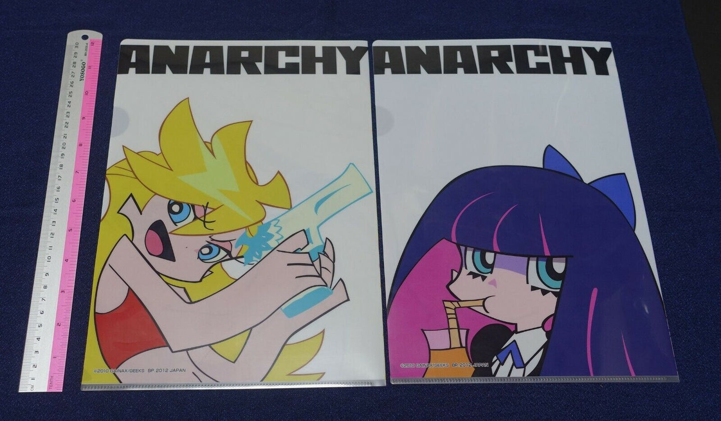 Gainax Panty & Stocking PVC Art Seet Clear File 2 Piece Set A