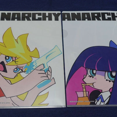 Gainax Panty & Stocking PVC Art Seet Clear File 2 Piece Set A