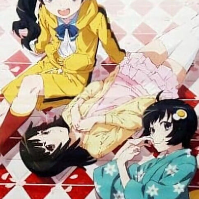 Bakemonogatari 51 x 72 cm Tapestry Karen Tsukihi Nadeko Nisemonogatari