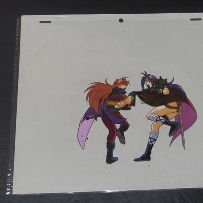 Cel & Raw Key Frame Art The Slayers Rina & Naga B32 Japanese Animation