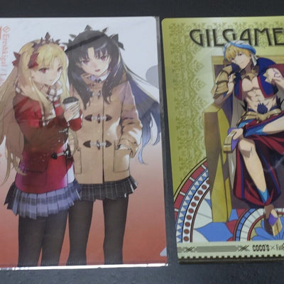 Fate Grand Order FGO PVC Art Sheet Clear File Ereshkigal Ishtar & Gilgamesh