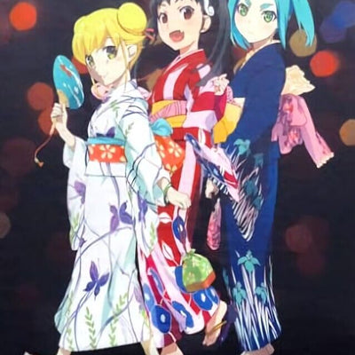 Bakemonogatari 73 x 107 cm Tapestry Shinobu Mayoi Yotsugi C88