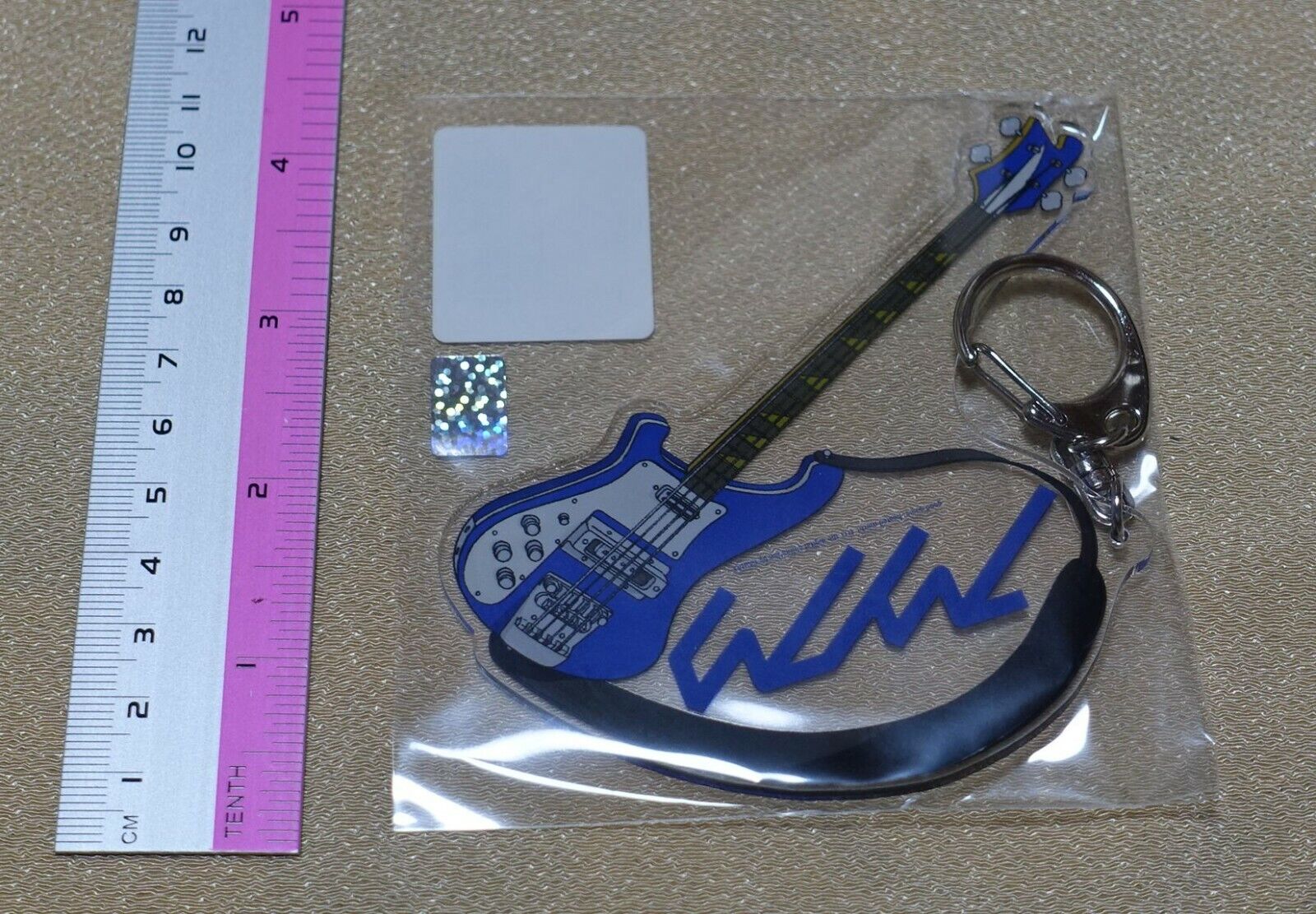 Gainax Official FLCL Acrylic Key Chain Guiter