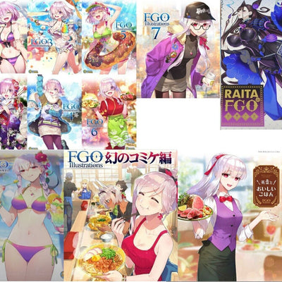 ReDrop & Raita Fate Grand Order Color Fan Art Book 11 Set FGO Illustrations