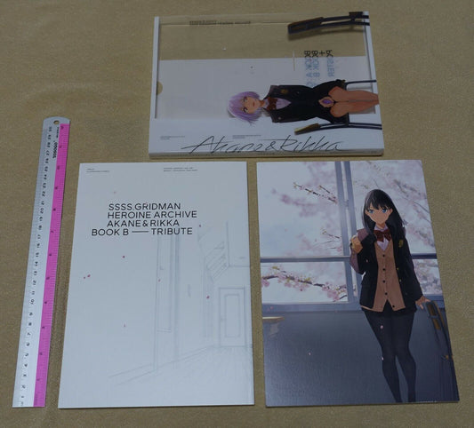 SSSS.GRIDMAN HEROINE ARCHIVE AKANE & RIKKA BOOK & POSTER