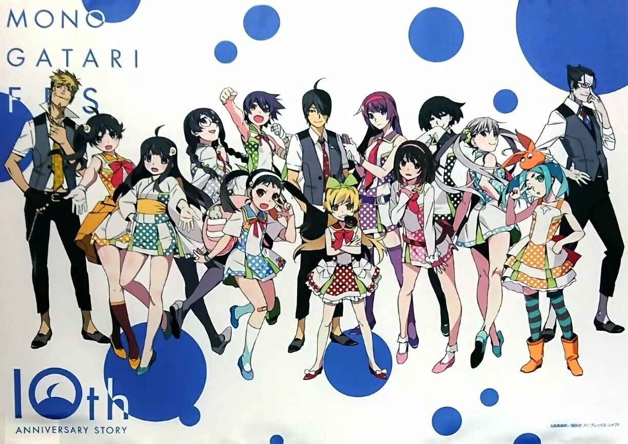 Bakemonogatari 51 x 72 cm Tapestry Monogatari Series 10th Aniv Item