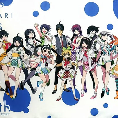 Bakemonogatari 51 x 72 cm Tapestry Monogatari Series 10th Aniv Item