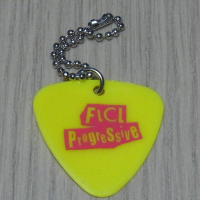 Movie FLCL Progre Altana Privilege Pick Key Chain Yellow