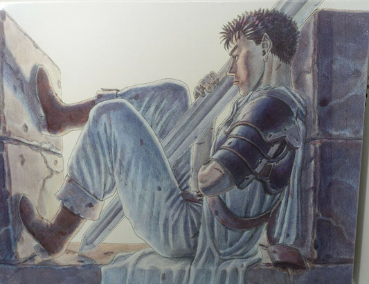 BERSERK EXHIBITION EVENT ITEM Big Fine Art Board 41x32cm Guts on the Fort