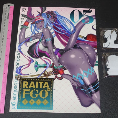 Raita Fate Grand Order FGO Designer's Fan Art Book 5 & Moriarty Key Strap C102