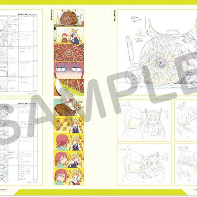 Kyoto Animation Miss Kobayashi's Dragon Maid Story Board & Key Frame Art Book