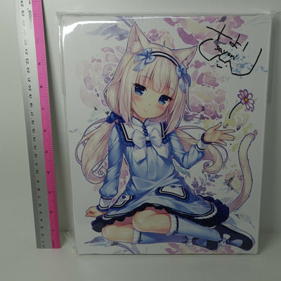 Sayori NEKOPARA Campus Art Board with Hand Drawn Autograph Vanilla & Chocola