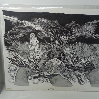 BERSERK Exhibition Item Reproduction of Original Picture Guts & Farnese