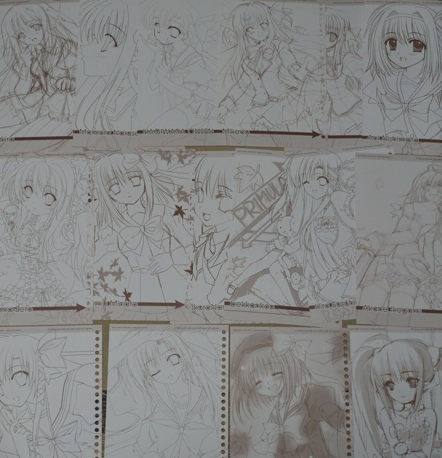 Navel SHUFFLE! B5 size Official Fan Art Sheet 14 pieces