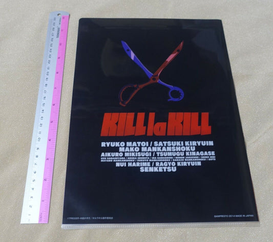 KILL LA KILL PVC Art Sheet Clear File HONNOUJI ACADEMY NO LATE DAY!!