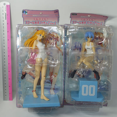SEGA Evangelion Rei & Asuka White Suim Suit Figure Set