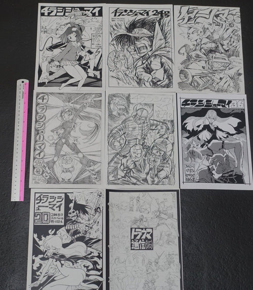 Hiroyuki Imaishi Comic Market Exclusive Art Flyer Set Chirashi Syu-mai FLCL etc