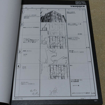 BNA Animation Art Work Book 3 Set vol.2 Design Key Frame Story Board B.N.A