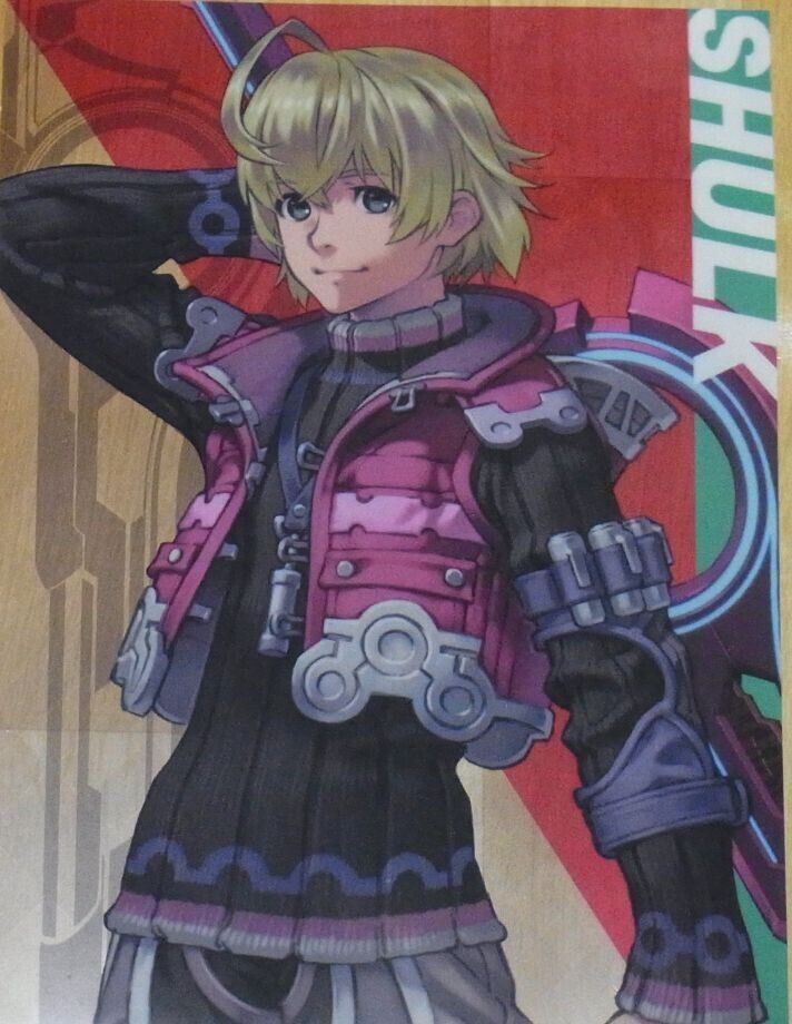 Nintendo Store Xenoblade2 A3 Size Plastic Clear Poster Xenoblade SHULK