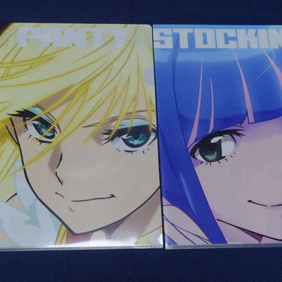Gainax Panty & Stocking PVC Art Seet Clear File 2 Piece Set A