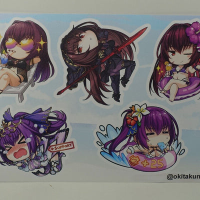 Okita Kun Fate Grand Order FGO SCATHACH Fan Art Acrylic Stand Figure & Sticker