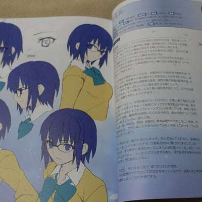 Tsukihime A piece of blue glass moon Staff Book & Setting Art Book