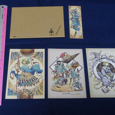 Kamome Shirahama ATELIER OF WITCH HAT Post Card & Bookmark Set