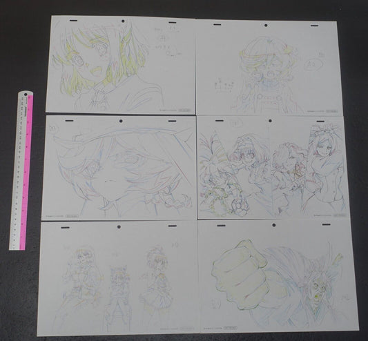 SENKIZESSYOU SYMPHOGEAR XV Reproduction Key Frame Art Sheet 12 piece set