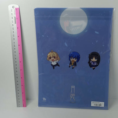 Tsukihime A piece of blue glass moon PVC Art Sheet Clear File 4 piece set