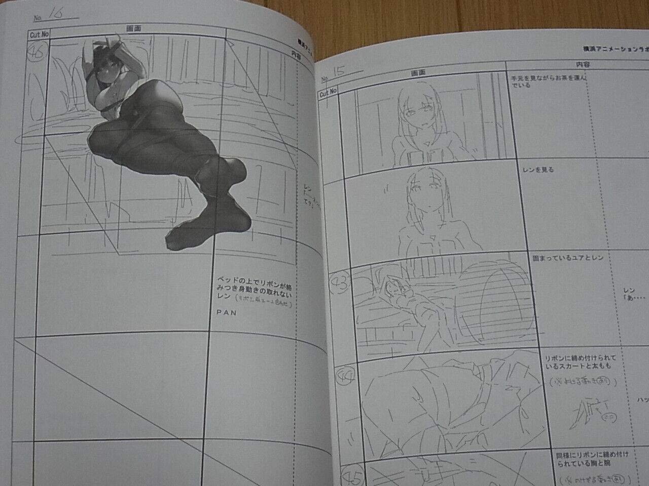 Animation Miru Tights Director's Story Board Art Book Yom Tights