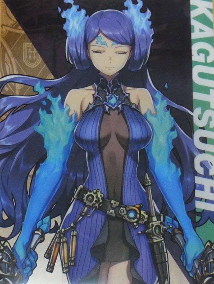 Nintendo Store Xenoblade2 A3 Size Plastic Clear Poster Xenoblade KAGUTSUCHI