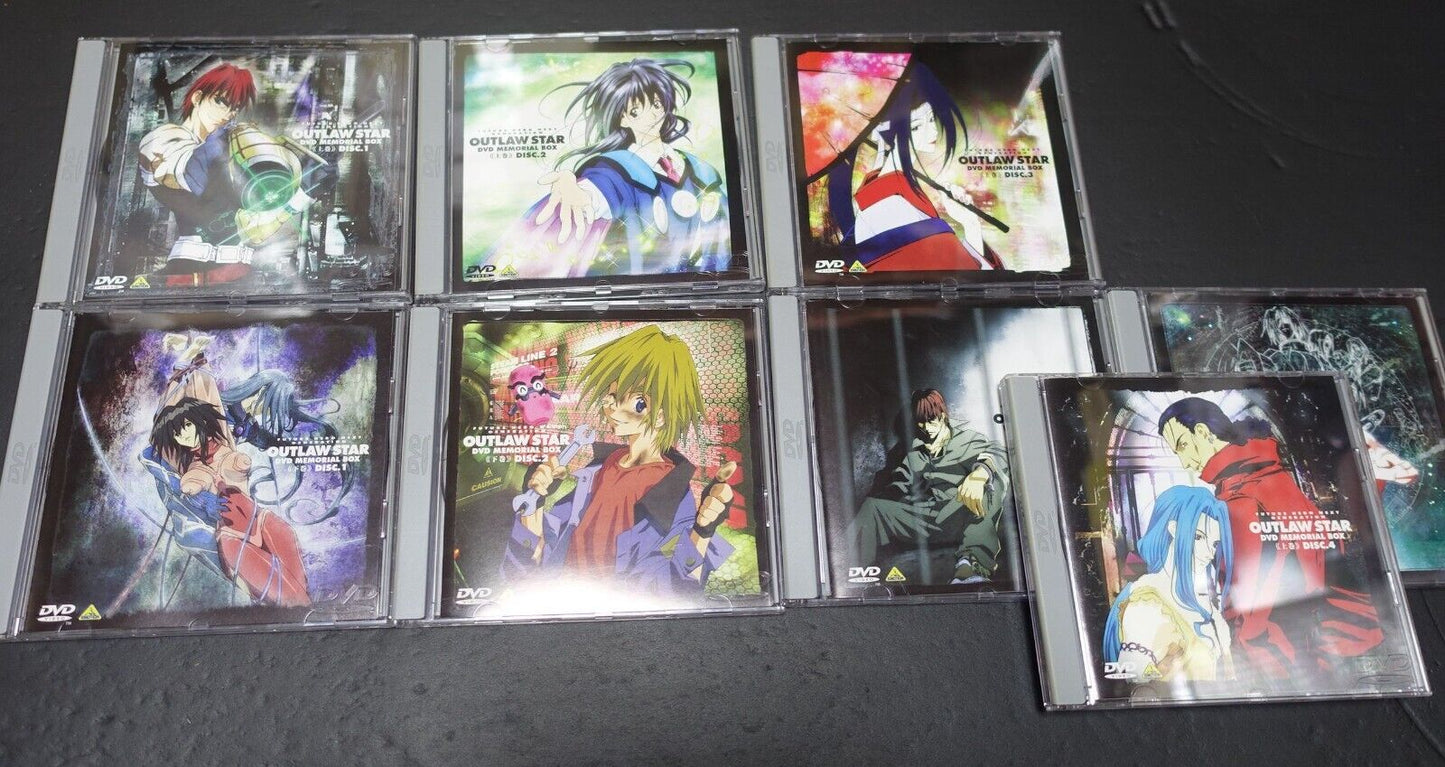Japanese Animation Outlaw Star DVD MEMORIAL BOX 1-8 Disc 26 Episode Complete