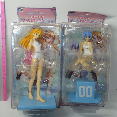 SEGA Evangelion Rei & Asuka White Suim Suit Figure Set