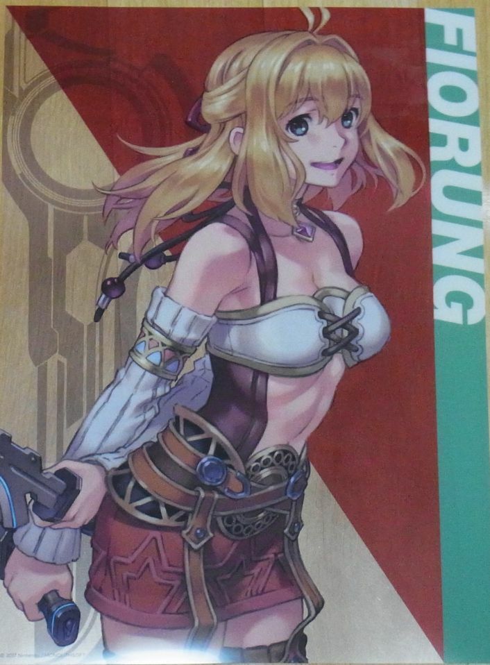 Nintendo Store Xenoblade2 A3 Size Plastic Clear Poster Xenoblade FIORUNG