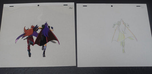 Cel & Raw Key Frame Art The Slayers Rina & Naga A6 & B13 Japanese Animation