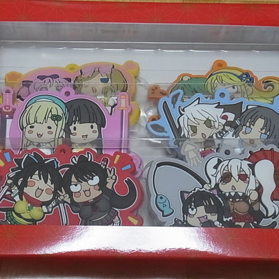Senran Kagura Burst Re Newal Rubber Key Chain 6 Set