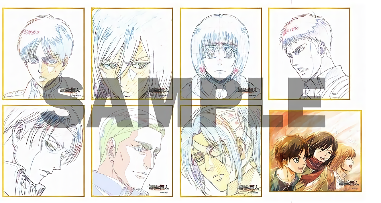 WIT STUDIO Attack on Titan Season3 Print Shikishi Art Board Set C97