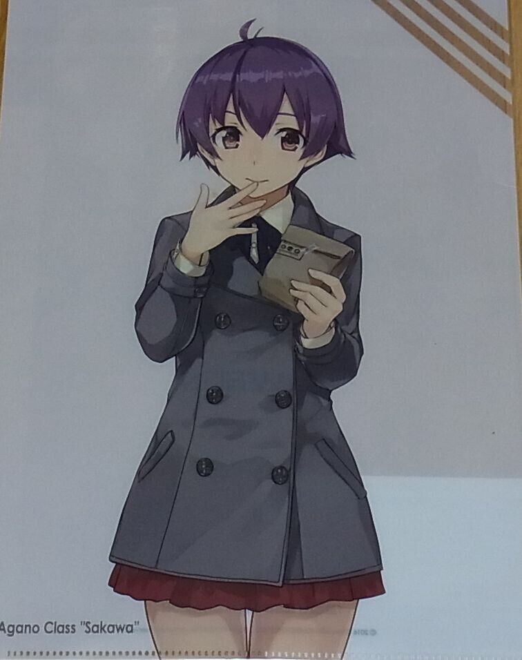 Kantai Collection PVC Art Sheet Clear File 4pieces Set Agano Type Sisters