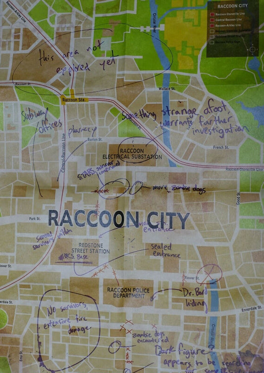 RESIDENT EVIL RE3 SPECIAL Big Size Poster RACCOON CITY BIOHAZARD RE 3