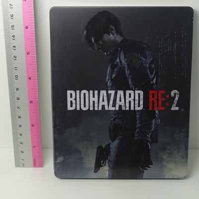 RESIDENT EVIL RE2 BIOHAZARD STEELBOOK STEEL CASE Leon & Claire