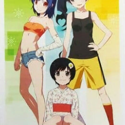 Bakemonogatari 51 x 72 cm Tapestry Karen Tsukihi Suruga Nisemonogatari