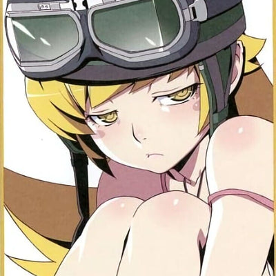 Akio Watanabe Bakemonogatari Printed Mini Shikishi Art Board 13.5 x 12cm Shinobu