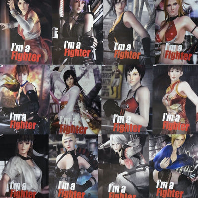 Dead Or Alive DOA I'm a Fighter Poster 12 piece Complete Set 51 x 72 cm