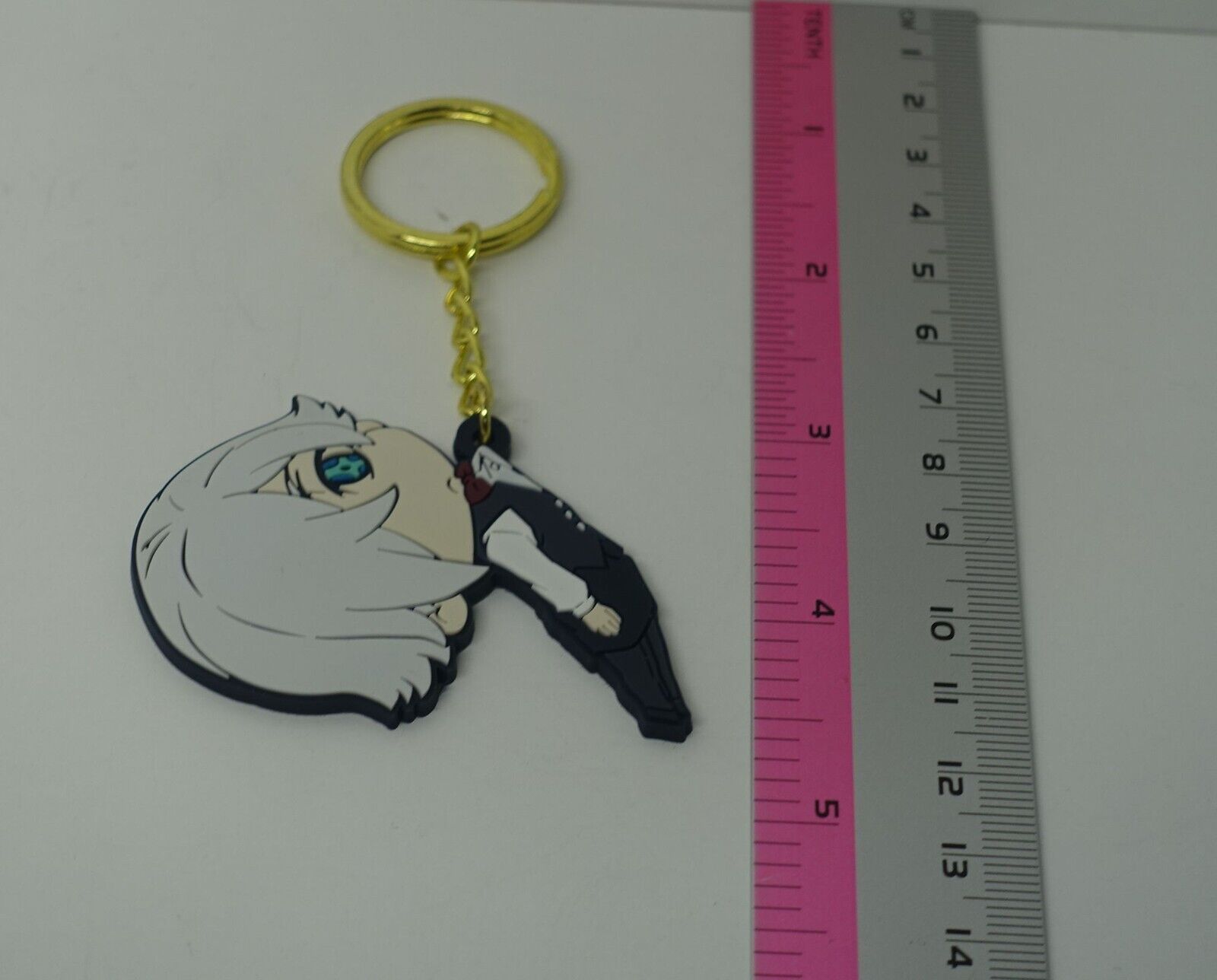 Death Parade Rubber Key Chain Pinched Decim