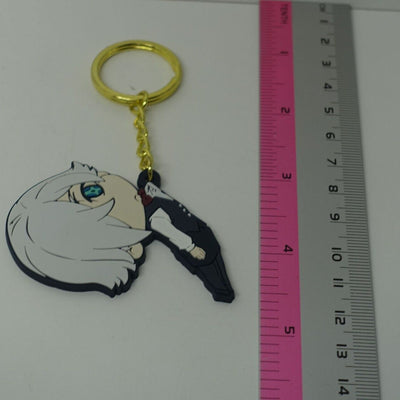 Death Parade Rubber Key Chain Pinched Decim