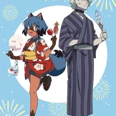 B.N.A BNA Michiru & Shirow 51x72 cm Tapestry Wall Scroll