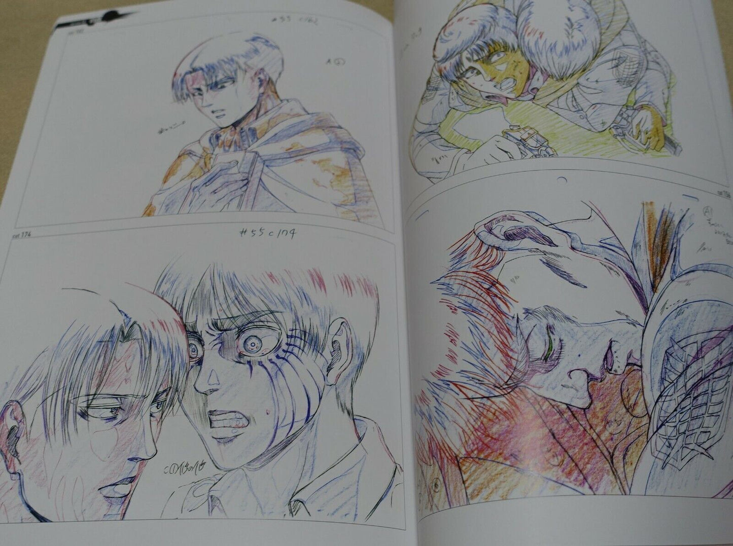 Attack on Titan Animation Season 3 Key Frame Art Work Book vol.2 with Art Card
