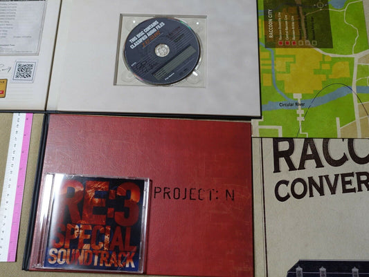 RESIDENT EVIL RE2 & RE3 ART BOOK SOUND TRACK CD POSTER SET